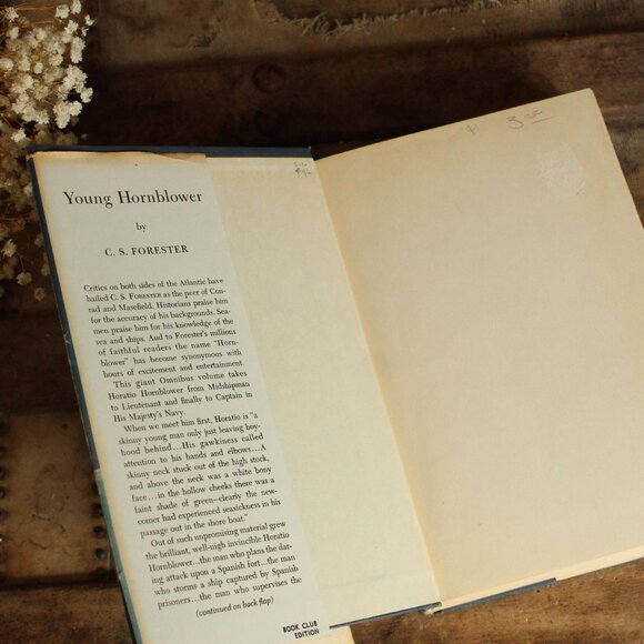 Vintage 1950s Book, "Young Hornblower", C.S. Forester, Three Complete Novels - Picture 6 of 10